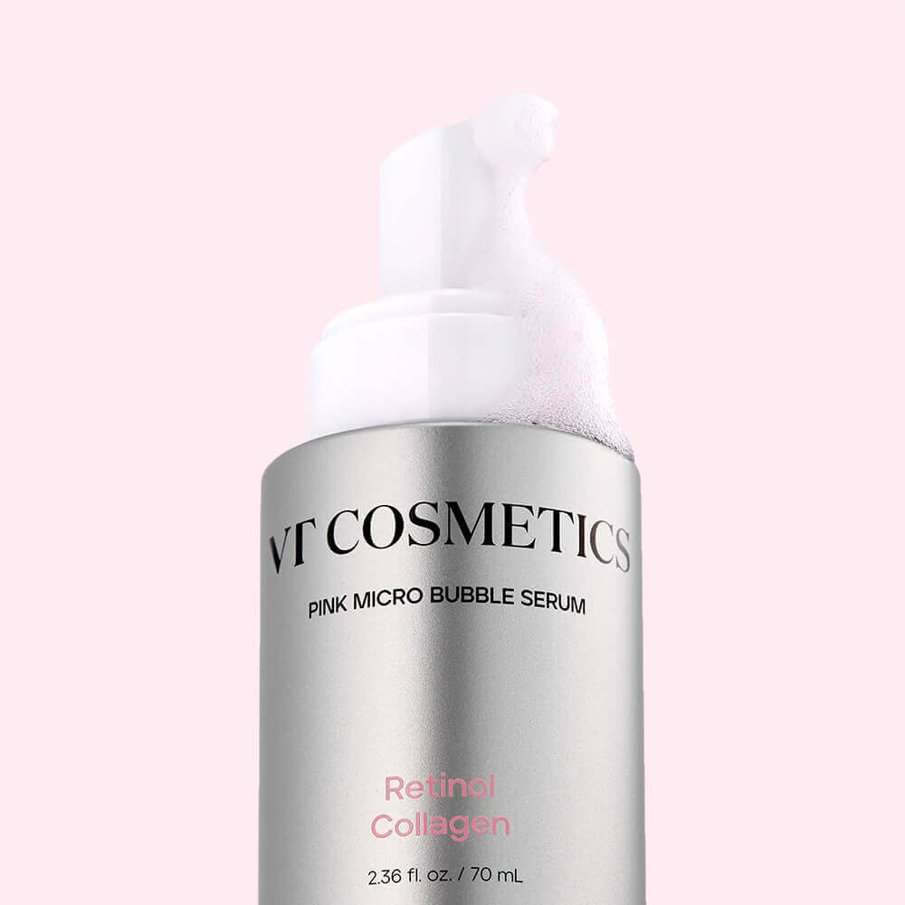 Пузырьковая сыворотка с ретинолом VT Cosmetics Retinol Collagen Pink Micro Bubble Serum Пузырьковая сыворотка с ретинолом VT Cosmetics Retinol Collagen Pink Micro Bubble Serum