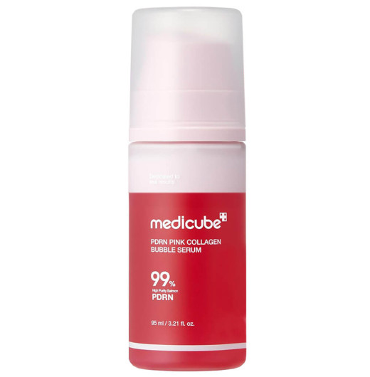 Пузырьковая сыворотка с коллагеном и ПДРН medicube PDRN Pink Collagen Bubble Serum