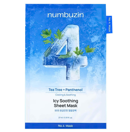 Охлаждающая тканевая маска с центеллой numbuzin No.4 Icy Soothing Sheet Mask