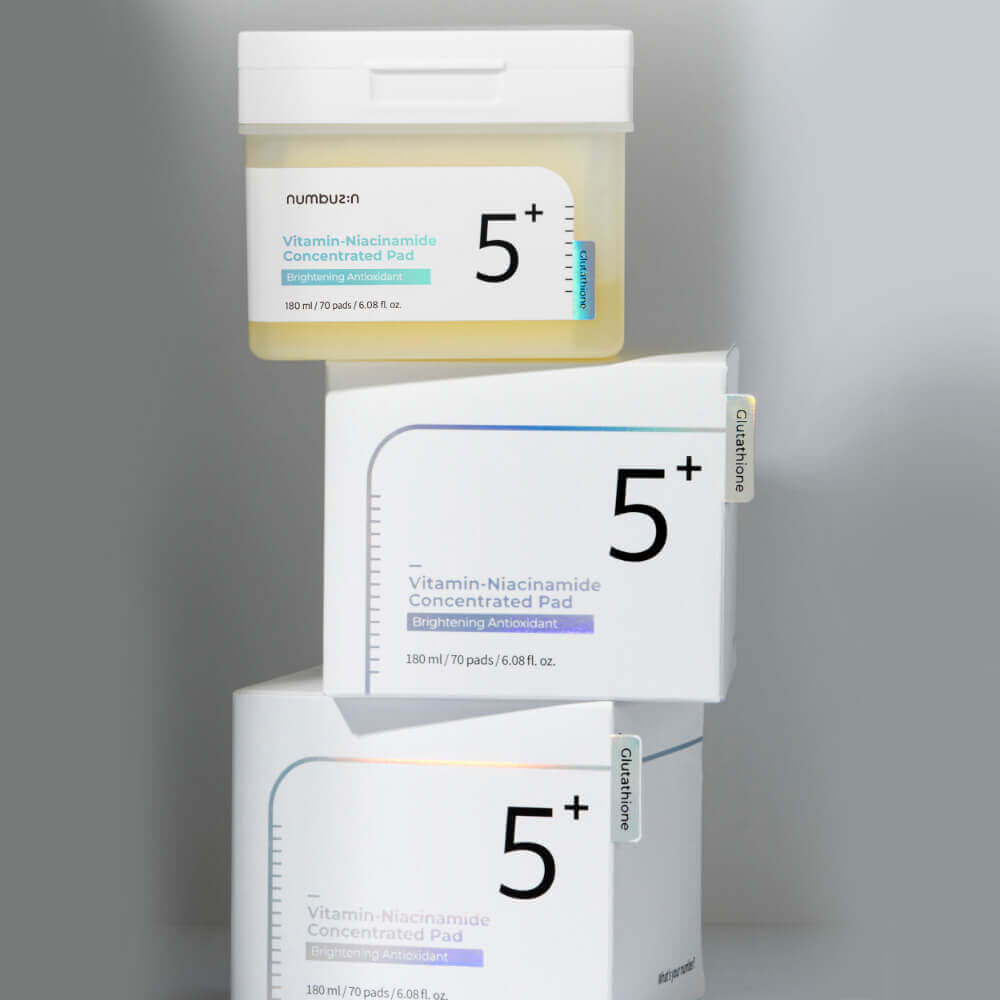 Осветляющие витаминные пэды с ниацинамидом numbuzin No.5 Vitamin-Niacinamide Concentrated Pad 180мл