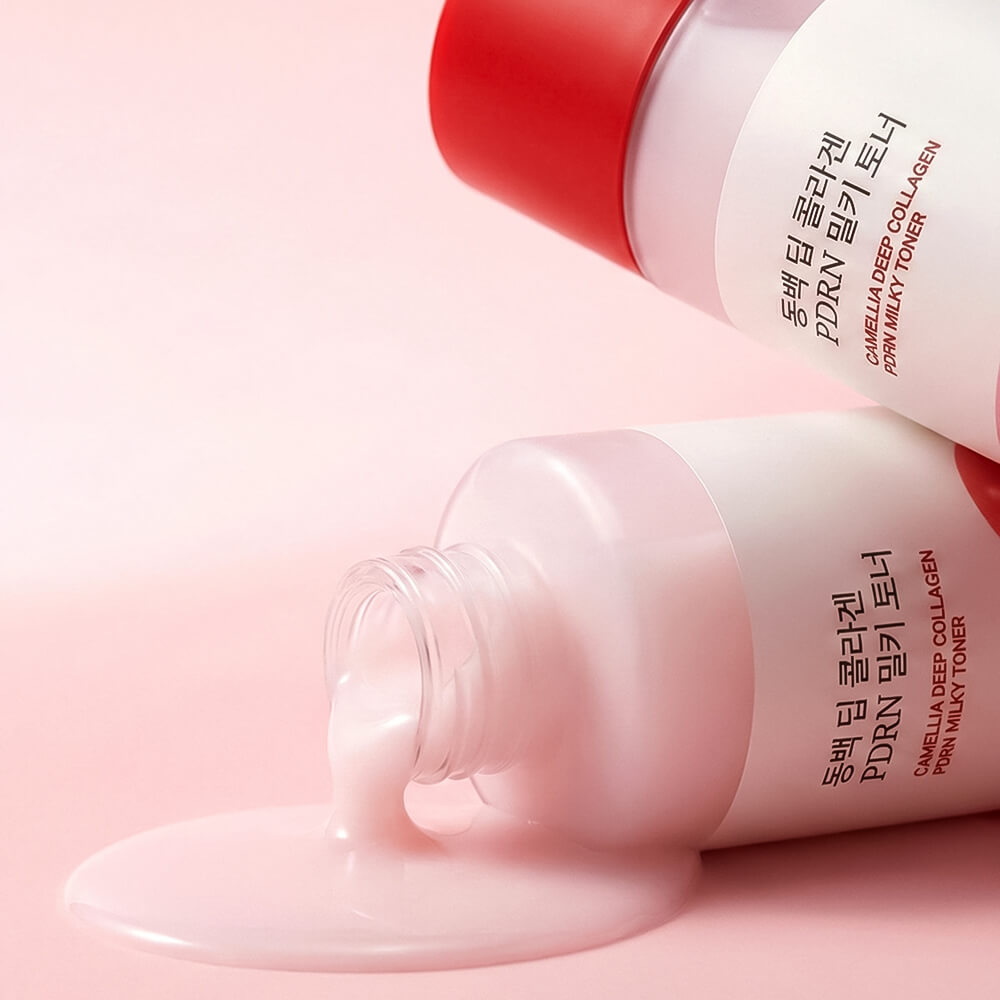 Молочный тонер с ПДРН и камелией Round Lab Camellia Deep Collagen PDRN Milky Toner