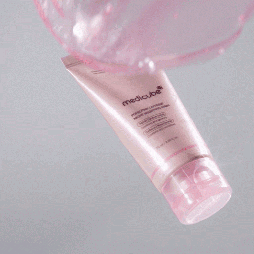 Ночная маска-плёнка с ПДРН и кофеином medicube PDRN Pink Caffeine Night Wrapping Mask