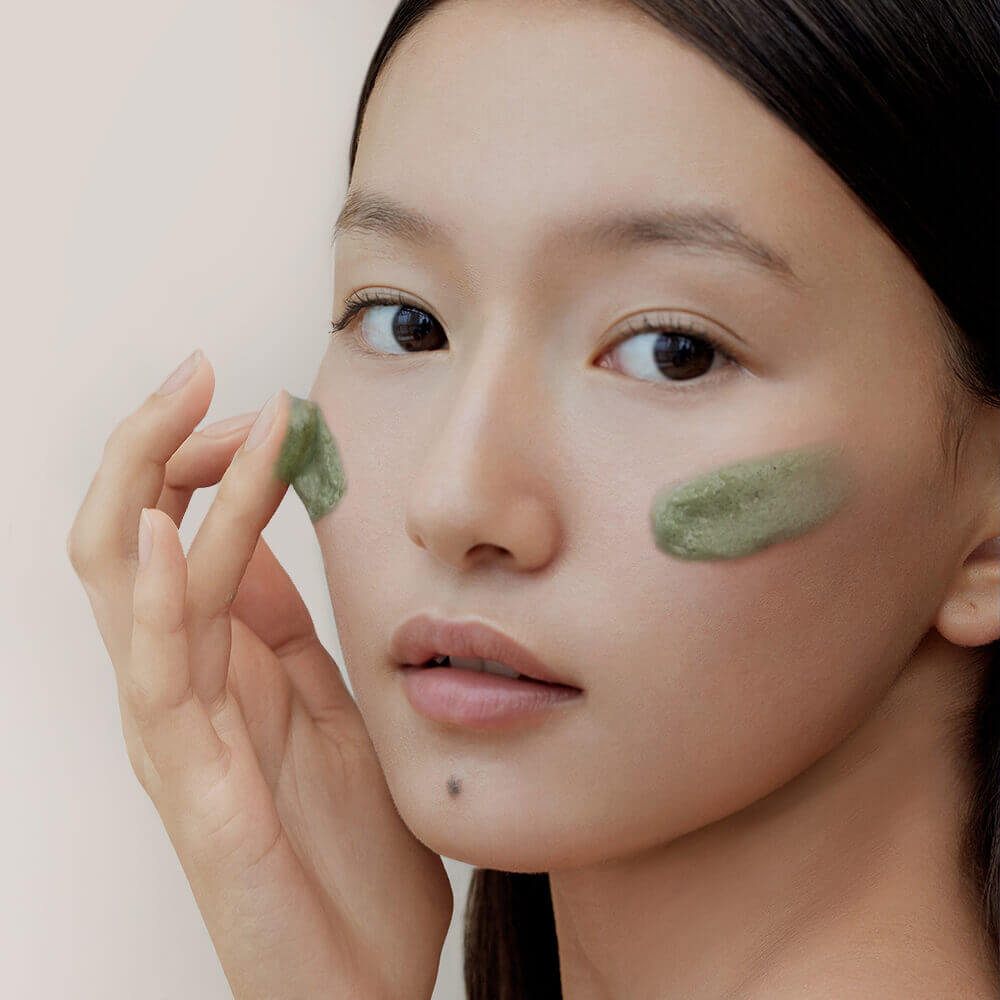Очищающая пенка с кислотами Arencia Green Tea + LHA Deep Pore Rice Cake Cleanser