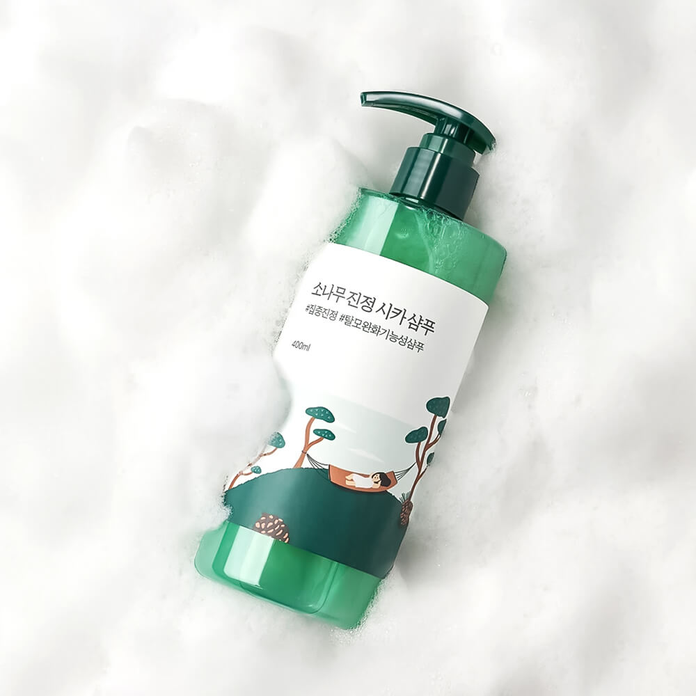 Себорегулирующий шампунь с экстрактом сосны Round Lab Pine Calming Cica Shampoo 400мл