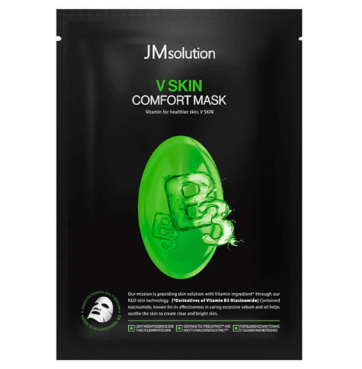 Тканевая маска для сияния кожи с витамином B3 JMsolution V Skin Comfort Mask