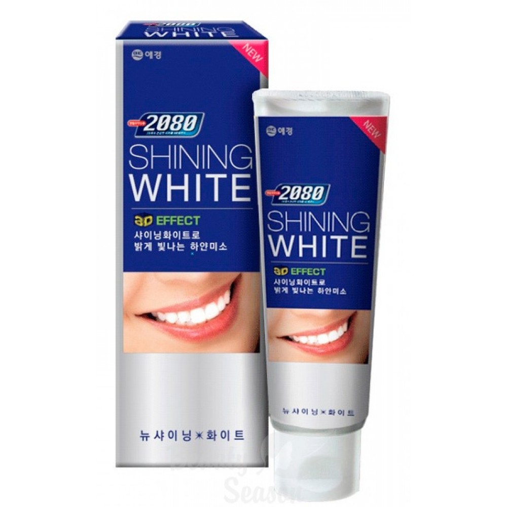 Зубная паста 2080 AEKYUNG СИЯЮЩАЯ БЕЛИЗНА  New Shining White Toothpaste(100 гр)
