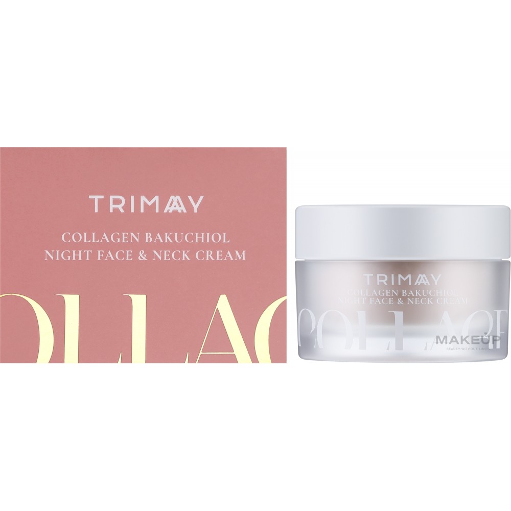Ночной крем для кожи лица и шеи с коллагеном и бакучиолом TRIMAY Collagen Bakuchiol Night Face & Neck Cream(50 мл)