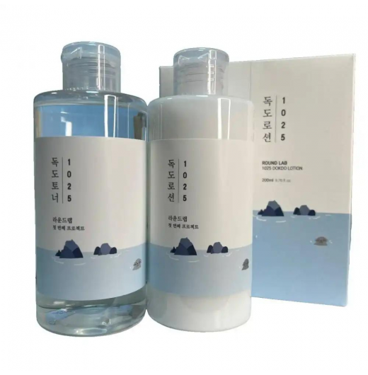 Набор тонер с морской водой + лосьон Round Lab 1025 DOKDO Toner 200ml + Dokdo Lotion 200ml