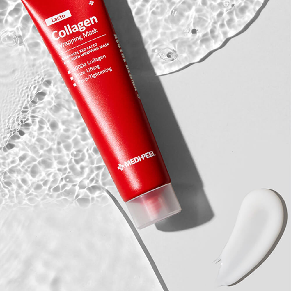 Маска-плёнка для сужения пор с коллагеном MEDIPEEL Red Lacto Collagen Wrapping Mask 70мл