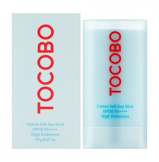 Стик для лица солнцезащитный Tocobo Cotton Soft Sun Stick SPF50+ PA++++