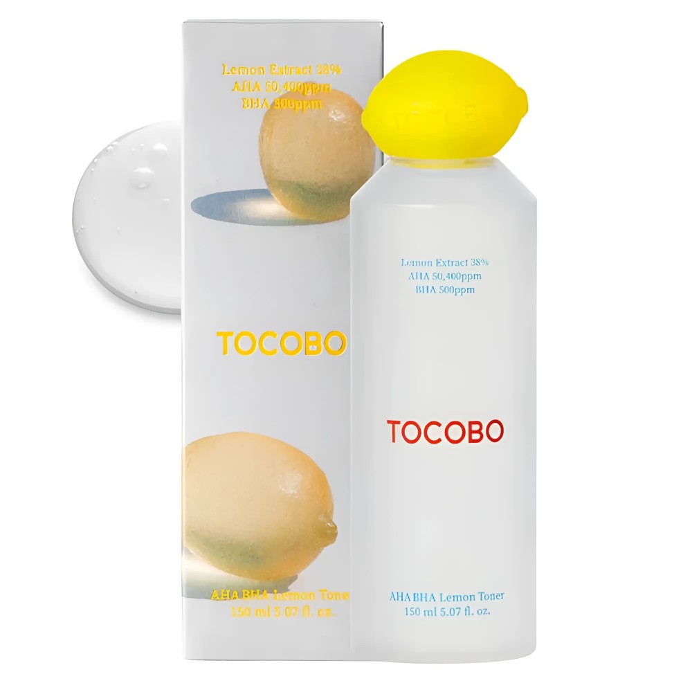 Тонер отшелушивающий с экстрактом лимона и кислотами Tocobo AHA BHA Lemon Toner 150 ml Тонер отшелушивающий с экстрактом лимона и кислотами Tocobo AHA BHA Lemon Toner 150 ml