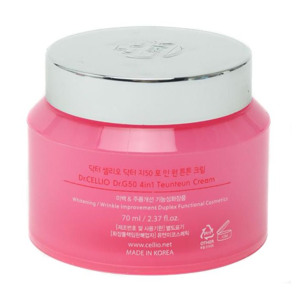 Укрепляющий крем для лица Dr. Cellio Dr.G50 4 in 1 Teunteun Cream Ceramide, 70 мл