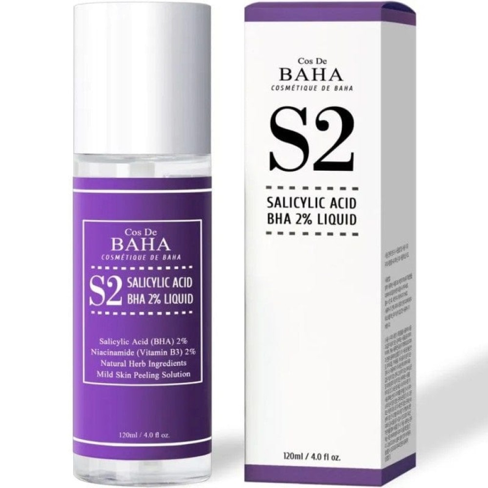 Кислотный тонер Cos De BAHA S2 Salicylic Acid BHA 2% Liquid, 120 мл