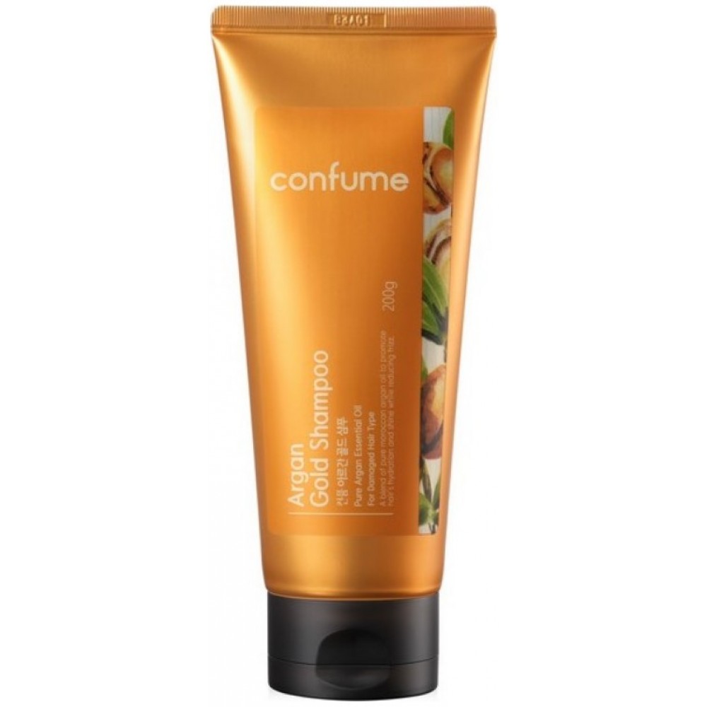 Шампунь для волос с аргановым маслом и золотом Confume Argan Gold Shampoo, 200мл