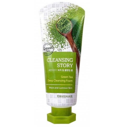Пенка для умывания с зелёным чаем Welcos Kwailnara Deep Cleansing Story Foam, 120 мл