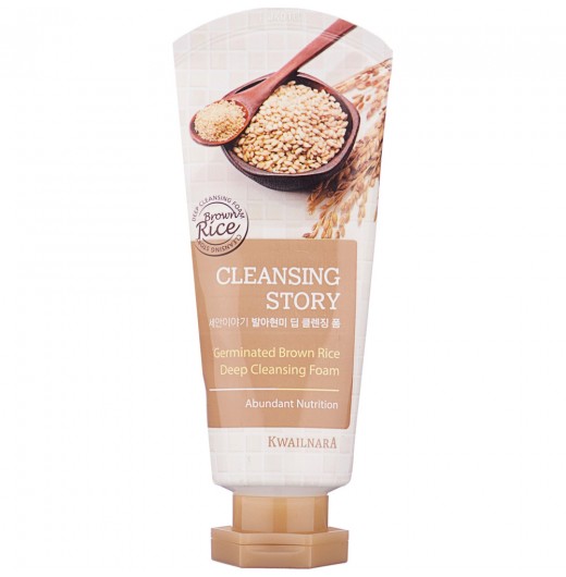 Пенка для умывания WELCOS Kwailnara Cleansing Story Deep Cleansing Foam Germinated Brown Rice