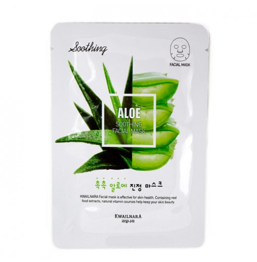 Успокаивающая тканевая маска с экстрактом алоэ WELCOS Kwailnara Aloe Soothing Facial Mask