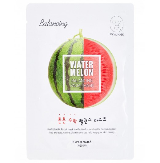 Тканевая маска с экстрактом арбуза Welcos Kwailnara Watermelon Balancing Facial Mask