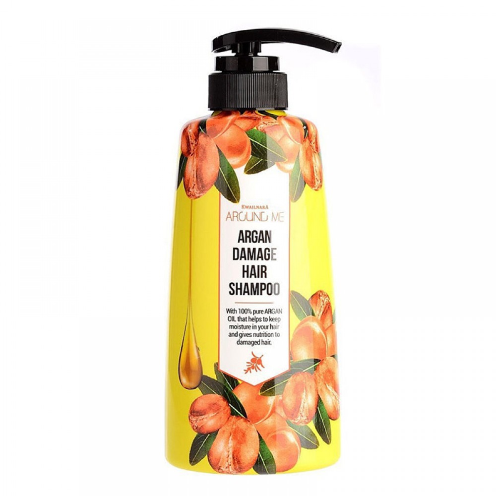 Шампунь для волос c маслом арганы WELCOS Kwailnara Around Me Argan Hair Shampoo 500 мл