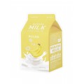 Тканевая маска для лица с молочными протеинами и экстрактом банана A'PIEU Milk One Pack banana