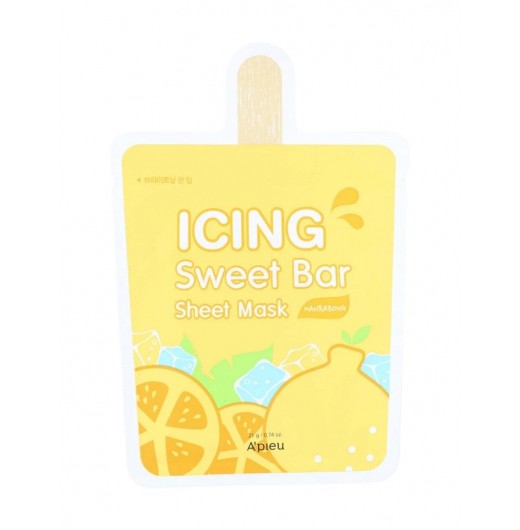 Тканевая маска для лица осветляющая с экстрактом мандарина A'pieu Icing Sweet Bar Sheet Mask Hanrabong