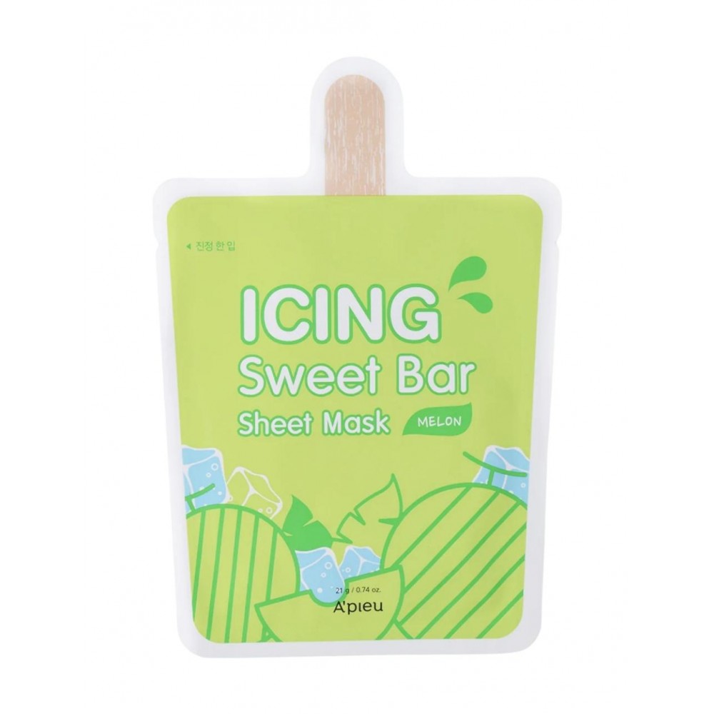 Тканевая маска для лица с экстрактом дыни увлажняющая A'pieu Icing Sweet Bar Sheet Mask Melon