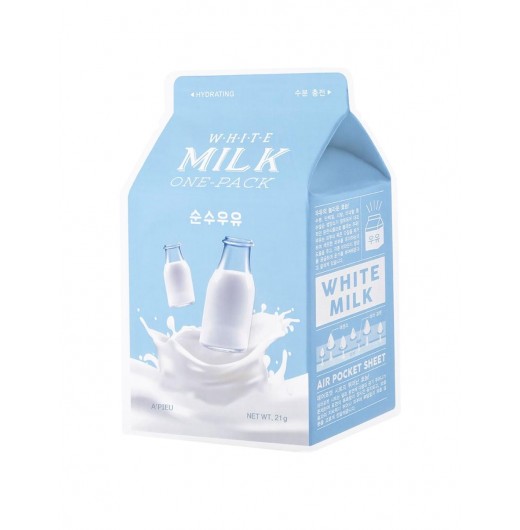 Тканевая маска с молочными протеинами и экстрактом алоэ A'Pieu White Milk One-Pack