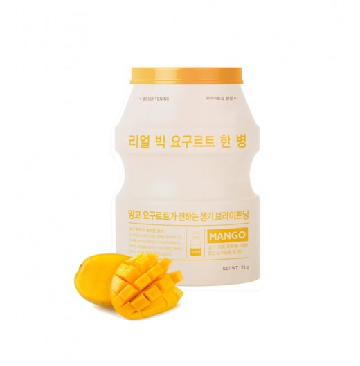 Тканевая маска для лица с экстрактом манго A'Pieu Real Big Yogurt One-Bottle Mango