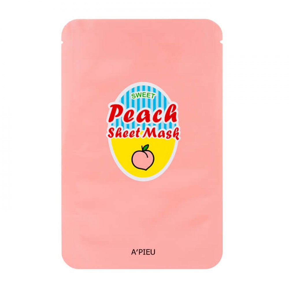 Тканевая маска для лица с экстрактом персика и йогурта A'Pieu Peach & Yogurt Sheet Mask