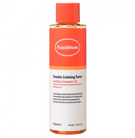 Успокаивающий тонер против воспалений A'PIEU Fusidium Trouble Calming Toner, 210мл