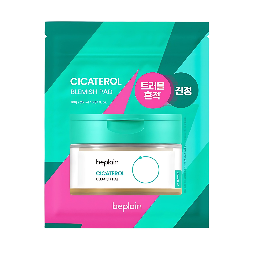 Успокаивающие тонер-пэды с центеллой beplain Cicaterol Blemish Pad 10шт