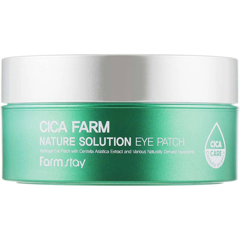 Гидрогелевые патчи с экстрактом центеллы FarmStay Cica Farm Nature Solution Eye Patch 60шт