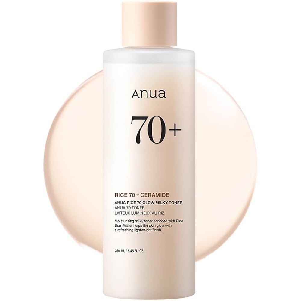 Тонер молочный с рисовым экстрактом и керамидами ANUA Rice 70 Glow Milky Toner 250ml