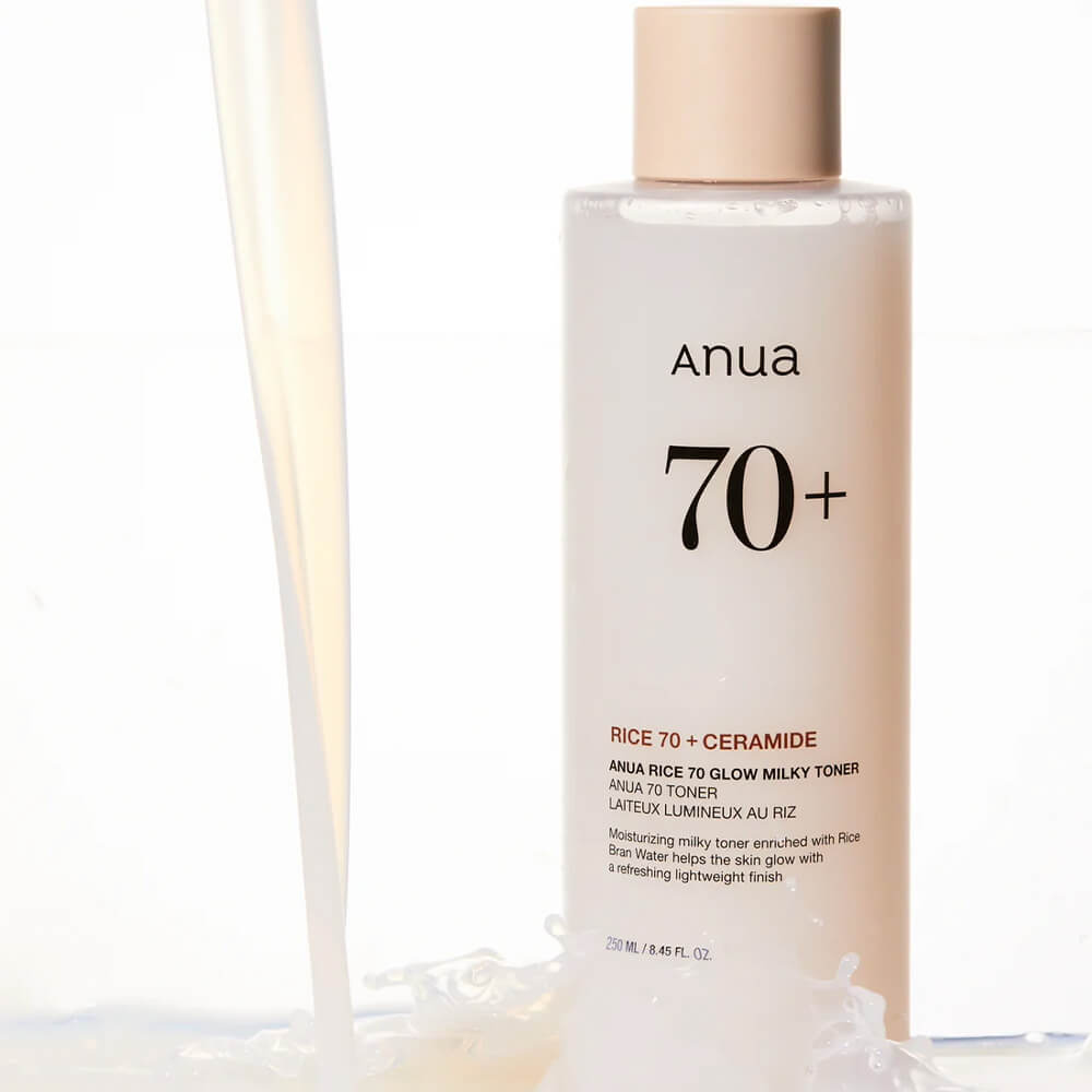 Тонер молочный с рисовым экстрактом и керамидами ANUA Rice 70 Glow Milky Toner 250ml