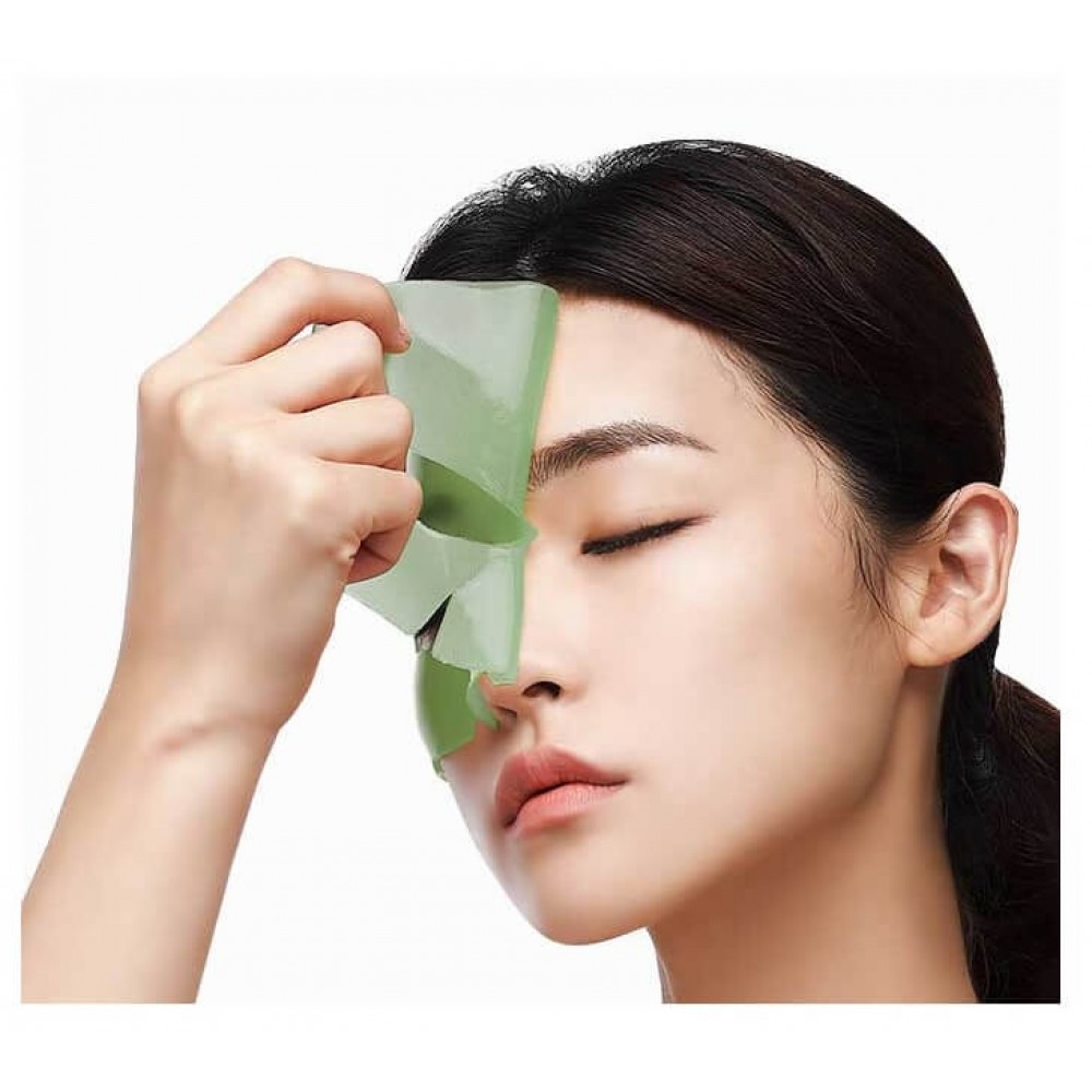 Маска гидрогелевая противоотёчная с артишоком Petitfee Artichoke Soothing Hydrogel Face Mask 32g